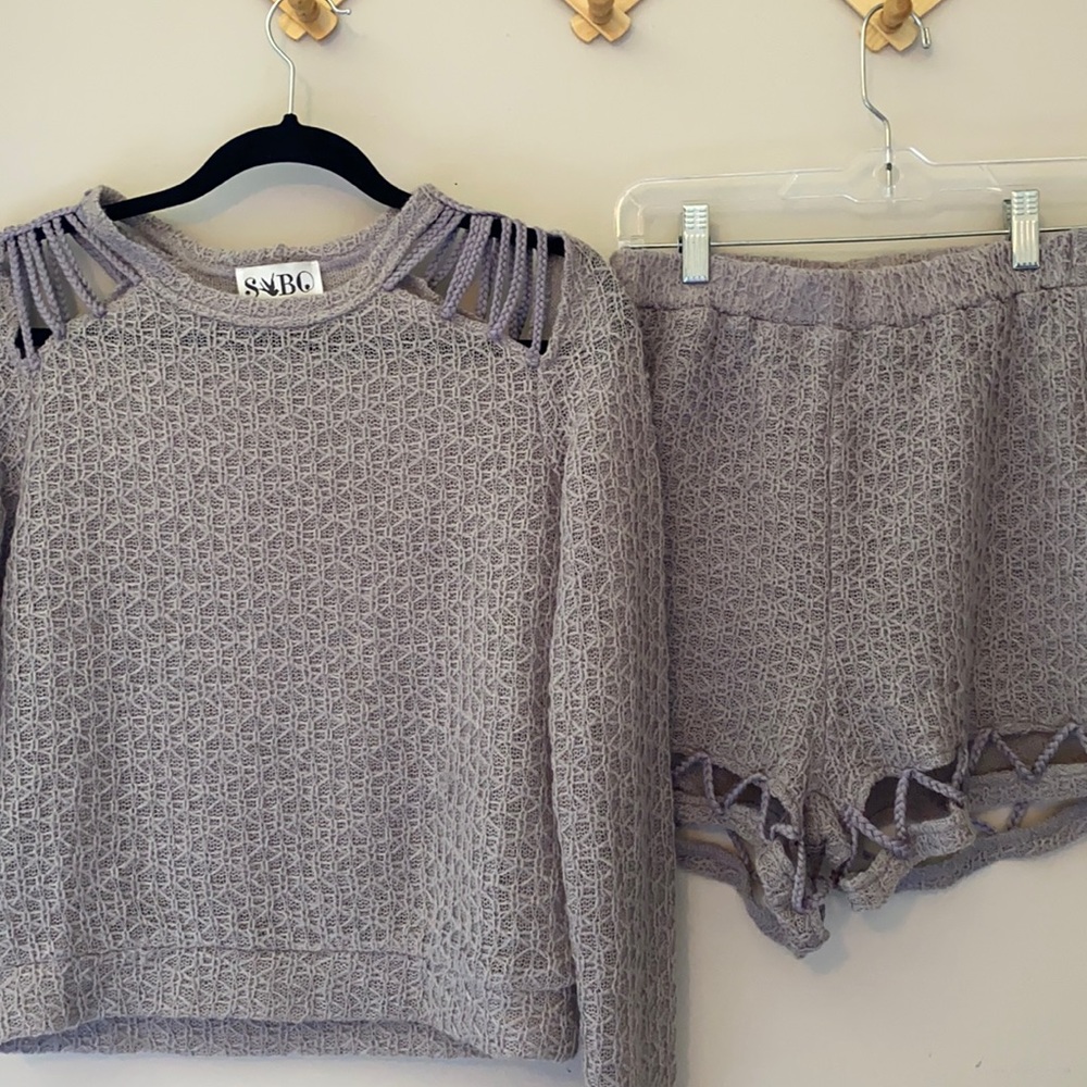 Sabo skirt knit set
